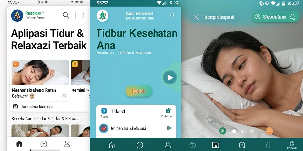 Antarmuka aplikasi 93337 yang menenangkan dan fungsional.
