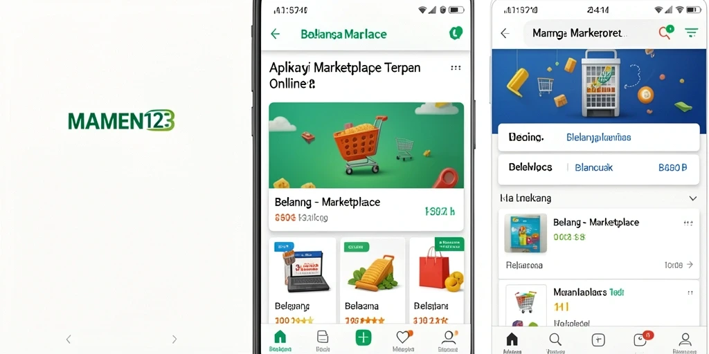 Tampilan antarmuka MAMEN123 yang simple dan praktis untuk belanja.