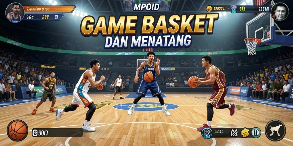 Tampilan antarmuka MPOID yang menarik dalam permainan Basket.