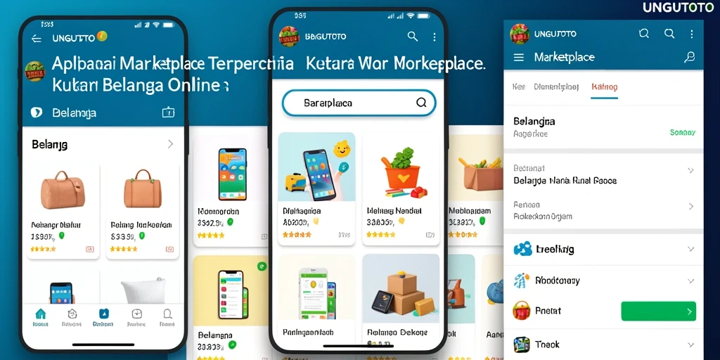 Tampilan antarmuka UNGUTOTO yang menarik dan fungsional.