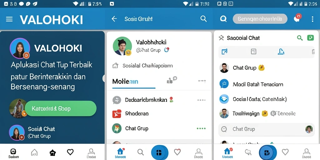 Tampilan antarmuka VALOHOKI yang sederhana namun modern.