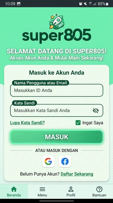 Masuk Akun super805 untuk Pengguna Android Indonesia